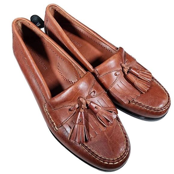 Johnston & Murphy Other - Johnston And Murphy Men's Brown Leather Tassel Loafer Dress Shoes Size 1…
